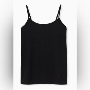 #404 - TORRID Foxy Tank Top Cami Sleeveless Fitted Deep Black
